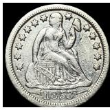 1853-O Silver Seated Liberty Dime CLOSELY  UNCIRC