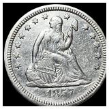1857 Seated Liberty Quarter CHOICE AU