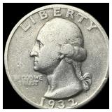 1932-D Silver Washington Quarter LIGHTLY CIRCULATE