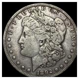 1892-S Silver Morgan Dollar NEARLY UNCIRCULATED