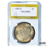 1901-O Morgan Silver Dollar PGA MS66