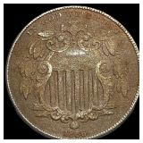 1866 Shield Nickel CLOSELY UNCIRCULATED