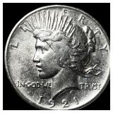 1921 Silver Peace Dollar CHOICE AU