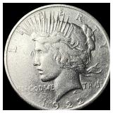1922 Silver Peace Dollar NEARLY UNCIRCULATED