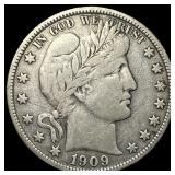 1909 Barber Half Dollar NEARLY UNCIRCULATED