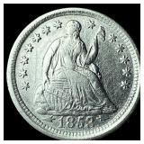1853 Arrows Silver Seated Liberty Half Dime  HIGH