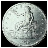 1876-S Silver Trade Dollar UNCIRCULATED