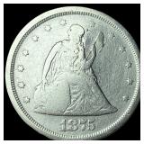 1875-S Silver Twenty Cent Piece NEARLY  UNCIRCULA