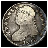 1826 Capped Bust Half Dollar LIGHTLY CIRCULATED