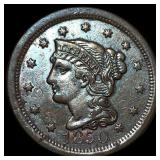 1850 Braided Hair Large Cent CHOICE AU