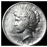 1921 Silver Peace Dollar CHOICE AU
