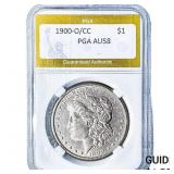 1900-O/CC Morgan Silver Dollar PGA AU58