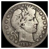 1895 Barber Half Dollar NICELY CIRCULATED