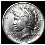 1921 Silver Peace Dollar CLOSELY UNCIRCULATED