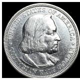 1893 Silver Columbian Half Dollar GEM BU