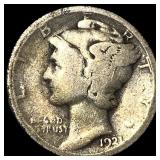 1921 Silver Mercury Dime LIGHTLY CIRCULATED