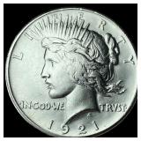 1921 Silver Peace Dollar UNCIRCULATED