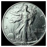 1938-D Silver Walking Liberty Half Dollar  CLOSEL