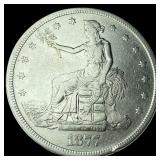 1877-S Silver Trade Dollar CLOSELY  UNCIRCULATED