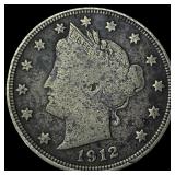 1912-S Liberty Head Nickel NEARLY  UNCIRCULATED