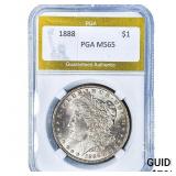 1888 Morgan Silver Dollar PGA MS65