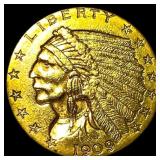 1909 Indian Head Gold $2.50 Quarter Eagle UNCIRCUL