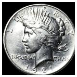 1921 Silver Peace Dollar CHOICE AU