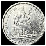 1873 Arrows Seated Liberty Dime UNCIRCULATED