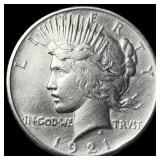 1921 Silver Peace Dollar CHOICE AU