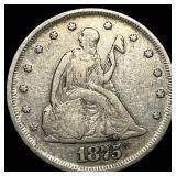 1875 Seated Liberty Twenty Cents CLOSELY  UNCIRCU