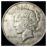 1926-D Peace Silver Dollar NEARLY  UNCIRCULATED