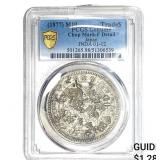 1877 Japan Silver Trade Dollar PCGS FDetails Chop