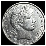 1902 Silver Half Dollar (Barber) UNCIRCULATED