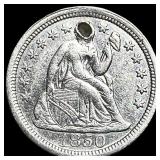 1850 Seated Liberty Dime (holed) HIGH GRADE
