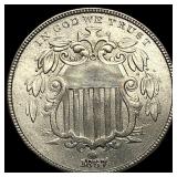 1867 Shield Nickel CLOSELY UNCIRCULATED
