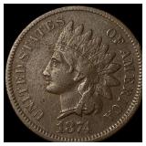 1874 Indian Head Cent NEARLY UNCIRCULATED