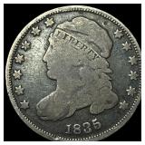 1835 Capped Bust Dime LIGHTLY CIRCULATED