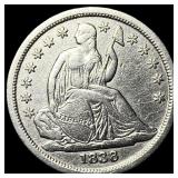 1838 Seated Liberty Dime CLOSELY UNCIRCULATED