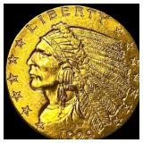 1929 Indian Head Gold $2.50 Quarter Eagle UNCIRCUL