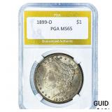1899-O Morgan Silver Dollar PGA MS65