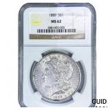 1889 Morgan Silver Dollar NGC MS62