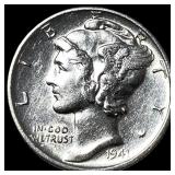 1941-S Silver Mercury Dime CHOICE BU