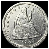 1858 Seated Liberty Quarter UNCIRCULATED