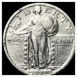 1923-S Silver Standing Liberty Quarter CHOICE AU