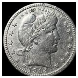 1904 Barber Silver Quarter CLOSELY UNCIRCULATED
