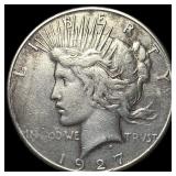 1927-S Silver Peace Dollar NEARLY UNCIRCULATED