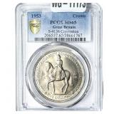 1953 Great Britain 1 Crown S-4136 Coronation PCGS