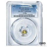 ND Dutch India Tuticorin .28g Gold Fanam FR.1517