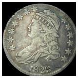 1823 Capped Bust Half Dollar LIGHTLY  CIRCULATED