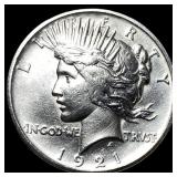 1921 Silver Peace Dollar CHOICE AU